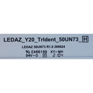 KIT DE LED'S PARA TV LG (4 PIEZAS) / NUMERO DE PARTE EAV65022801 / 50UP75_LGD / LEDAZ-Y20-TRIDENT_50UN73_H / LEDAZ 50UN73 R1.0 200624 / E466169 / PANEL NC500DQG-AAKK3 / MODELOS 50UP7560AUD / 50UN6955ZUF